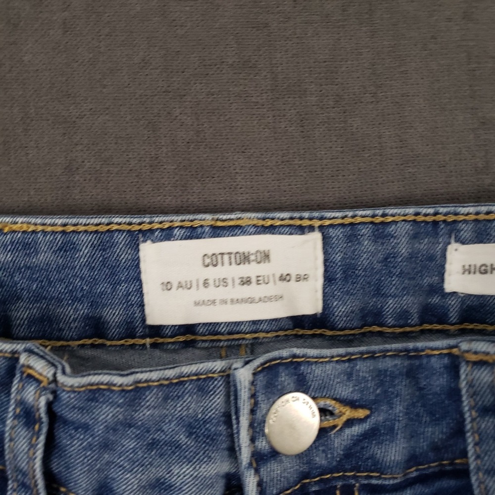 Cotton On Jeans Womens Size 6 High Cropped Skinny - Picture 7 of 11